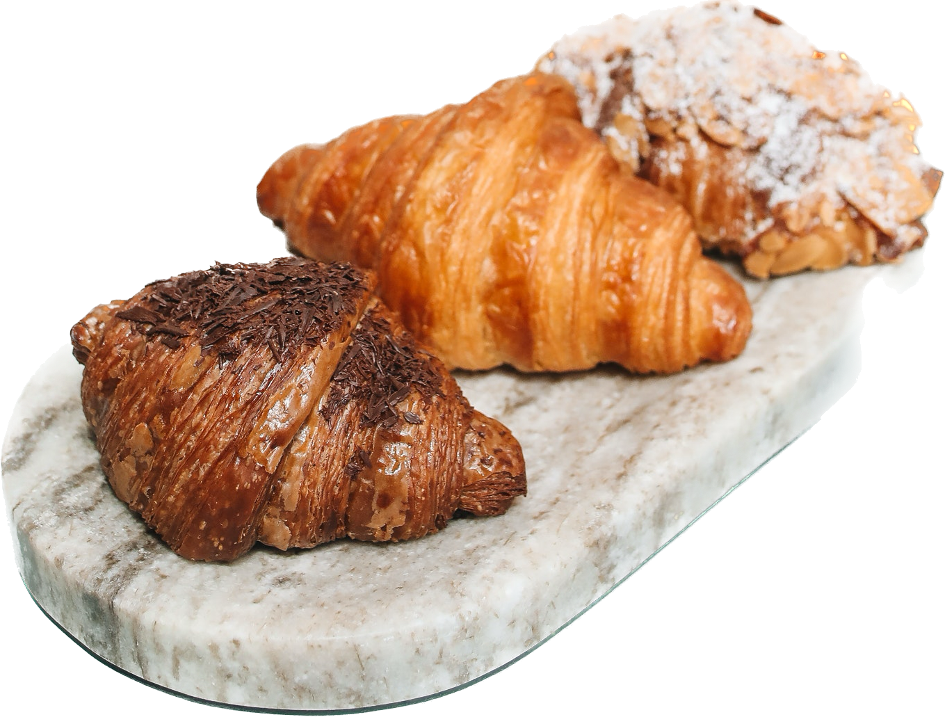 Plate of croissants
